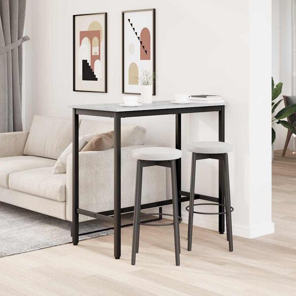 vidaXL tavolo Grigio Sonoma 100 x 50 x 90,5 cm