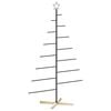 vidaXL Albero di Natale in metallo con supporto KUOPIO 180 cm Acciaio
