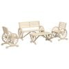 vidaXL Set Salotto da Giardino 4 pz in Legno Massello di Abete