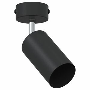 vidaXL Faretto da soffitto con i riflettori Nero 6 x 6 x 16 cm Metallo
