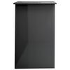 vidaXL Scrivania Grigio Lucido 100x50x76 cm in Legno Multistrato