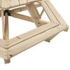 vidaXL Tavolo Picnic per 6 Bambini con Ombrellone Esagono Legno Abete
