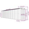vidaXL Capanno da Giardino Marrone 191x810x198 cm in Acciaio Zincato