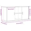 vidaXL Supporto Acquario 121x41x58cm in Legno Multistrato Legno Antico