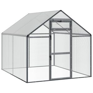 vidaXL Gabbia per uccelli Antracite 181,5 x 221 x 173,5 cm