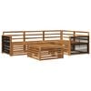 vidaXL Set di divani da esterno 5 pcs Naturale