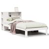 vidaXL Letto Libreria senza Materasso Bianco 100x200 cm Legno di Pino