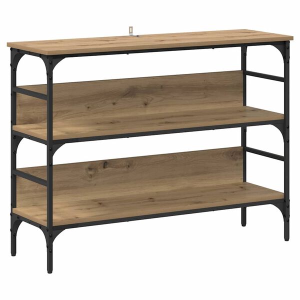 vidaXL Tavolo consolle rovere artigianale 100 x 32 x 75 cm