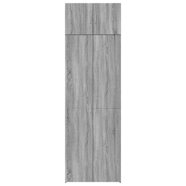 vidaXL Armadietto Grigio Sonoma 70x42,5x225 cm in Truciolato