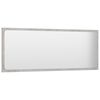 vidaXL Specchio da Bagno Grigio Cemento 100x1,5x37cm Legno Multistrato