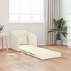 vidaXL Divano letto Crema 65 x 80 x 83 cm Velluto