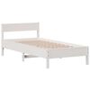 vidaXL Letto senza Materasso Bianco 90x190 cm in Legno Massello Pino