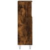vidaXL Armadietto Bagno Rovere Fumo 30x30x100 cm in Legno Multistrato