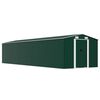 vidaXL Capanno da Giardino Verde 257x779x181cm in Acciaio Zincato