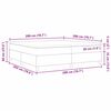 vidaXL Letto a molle Grigio chiaro e bianco 200 x 200 cm