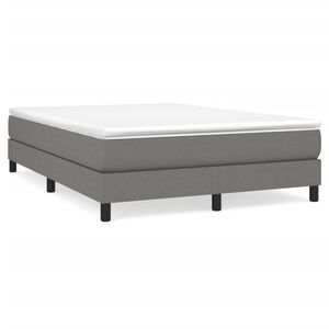 vidaXL Struttura Letto a Rete a Molle Grigio Scuro 140x190 cm Tessuto
