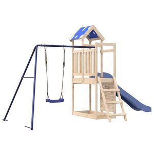 vidaXL Set da Gioco da Esterno in Legno Massello di Pino