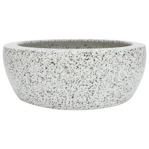 vidaXL Lavabo da Appoggio Grigio Rotondo &Phi;41x14 cm Ceramica