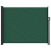 vidaXL Tenda da Sole Laterale Retrattile Verde Scuro 160x600 cm