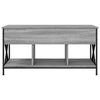 vidaXL Tavolino Salotto Grigio Sonoma 100x55x50 cm Multistrato Metallo