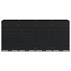 vidaXL Contenitore per Rifiuti per 4 Bidoni Nero 272 x 77,5 x 121,5 cm