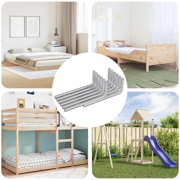 vidaXL Chiave Esagonale 12 pcs Argento 32 x 86 mm Acciaio