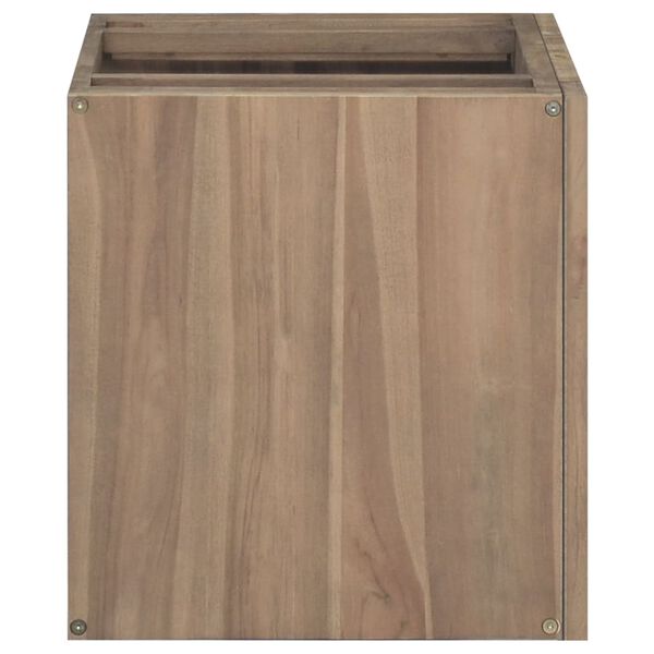 vidaXL Mobile da Bagno a Parete 60x39x40 cm in Legno Massello di Teak