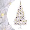 vidaXL Albero di Natale artificiale Bianco 90 x 90 x 180 cm