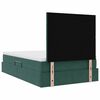 vidaXL Letto con contenitore e LED Verde Scuro 120 x 200 cm Velluto