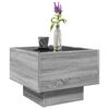 vidaXL Tavolino con LED Grigio Sonoma 40x40x30 cm in Legno Multistrato