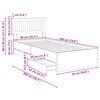 vidaXL Struttura del letto con cassetto Rovere Sonoma 90 x 200 cm