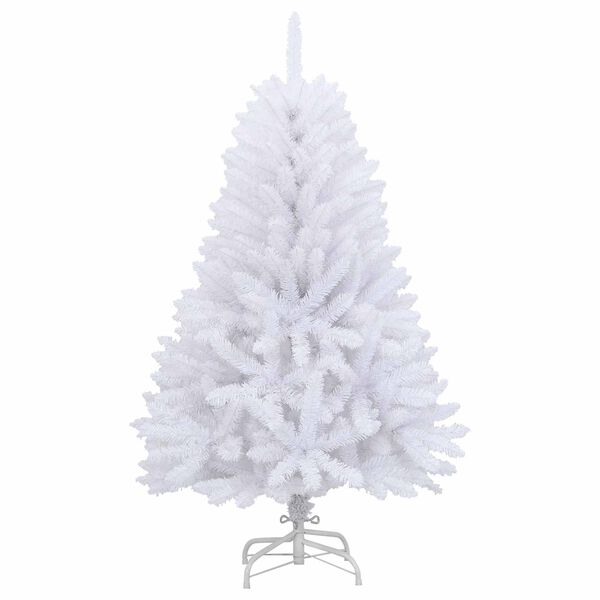 vidaXL Albero di Natale artificiale Bianco 120 cm PVC e Metallo