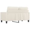 vidaXL Divano a 2 Posti Crema 120 cm in Similpelle