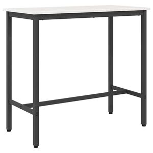 vidaXL tavolo Bianco 100 x 50 x 91 cm Legno ingegnerizzato e acciaio