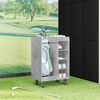 vidaXL Armadio per Golf con ruota Grigio cemento 65 x 45 x 98 cm