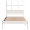 vidaXL Letto Libreria senza Materasso Bianco 90x190 cm Massello Pino