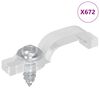 vidaXL Clip per Striscia LED 23,8 mm 12 pz Trasparente