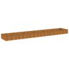 vidaXL Fioriera Rialzata da Giardino 579x100x36 cm in Acciaio Corten
