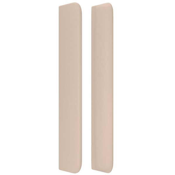 vidaXL Testiera ad Orecchio Cappuccino 147x16x118/128 cm in Similpelle