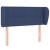 vidaXL Testiera ad Orecchio Blu 93x23x78/88 cm in Tessuto