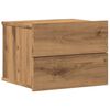 vidaXL Comodino a Muro Rovere Artigianale 40x32x30 cm