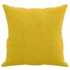 vidaXL Cuscini Decorativi 2 pz Giallo 40x40 cm in Velluto