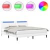 vidaXL Struttura del letto con testiera Bianco 180 x 200 cm Similpelle