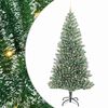 vidaXL Albero di Natale Artificiale Imbiancato con Luci LED 240 cm