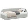 vidaXL Struttura Letto Angolare con Materasso 2 pz Grigio chiaro