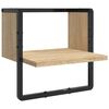 vidaXL Set Mensole Parete con Aste 6pz Rovere Sonoma Legno Multistrato