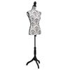 vidaXL Busto Sartoriale Donna Bianco e Nero