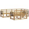 vidaXL Set di divani da esterno 7 pcs Bianco Legno di Acacia Massello