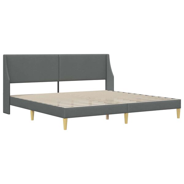 vidaXL Struttura del letto Grigio scuro 180 x 200 cm Velluto