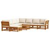 vidaXL Set Salotto Giardino 9 pz con Cuscini Legno Massello di Acacia
